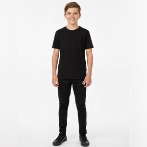 Adidas Black Athletic Track Soccer Training Warm Up Pants Unisex Youth Large